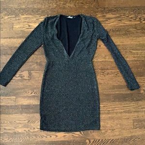 Long sleeve sparkly dress